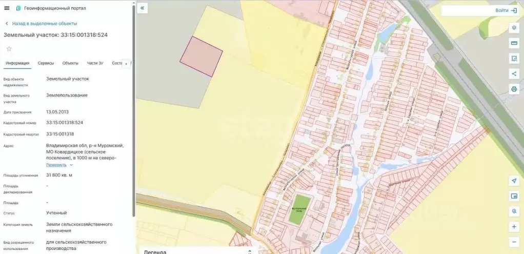 Участок в Владимирская область, Муром с. Ковардицы,  (318.0 сот.) - Фото 0