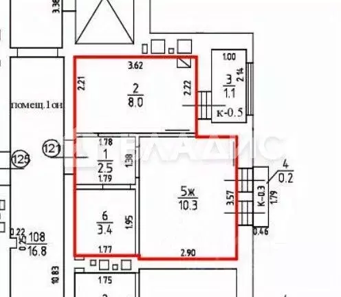 1-к кв. Калининградская область, Калининград Коммунистическая ул., 24 ... - Фото 2