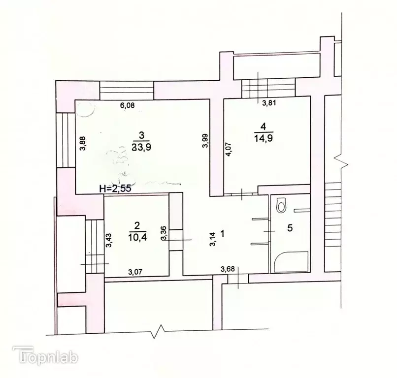 2-к кв. Волгоградская область, Волгоград Кузнецкая ул., 36 (66.0 м) - Фото 1