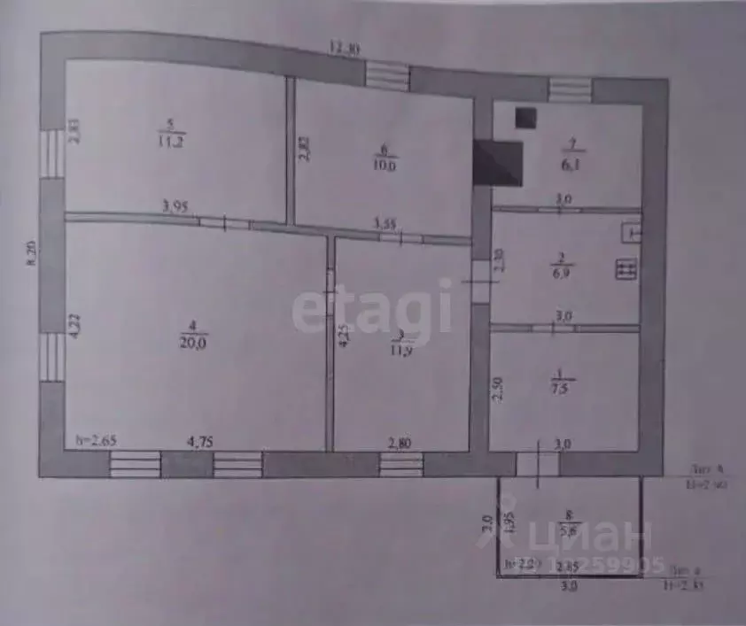 Дом в Липецкая область, Усмань ул. Эртеля, 36 (66 м) - Фото 2