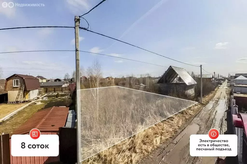 Участок в Тюмень, садовое товарищество Липовый Остров, 5-я Восточная ... - Фото 1