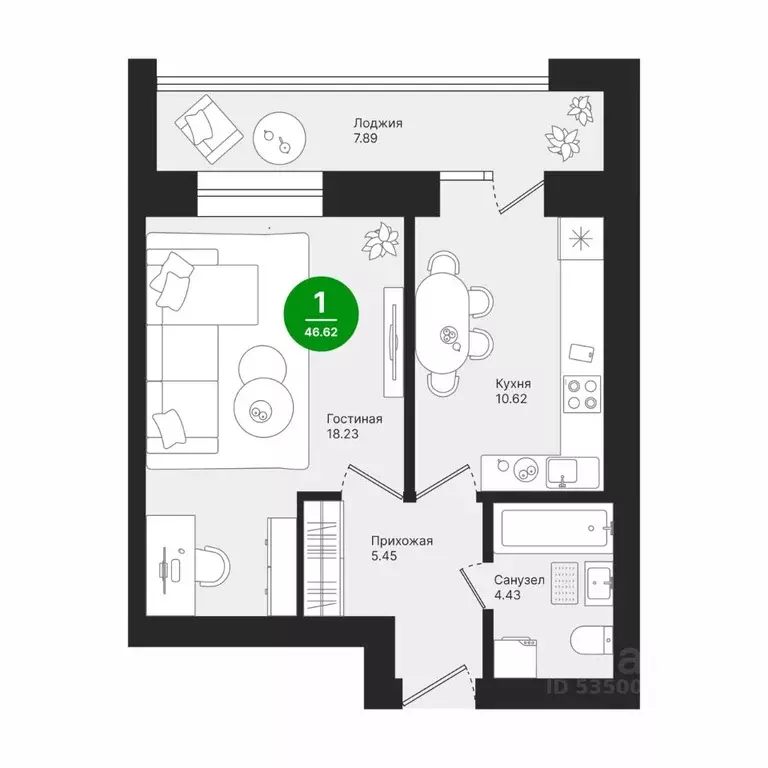 1-к кв. Марий Эл, Йошкар-Ола городской округ, с. Семеновка ул. ... - Фото 1