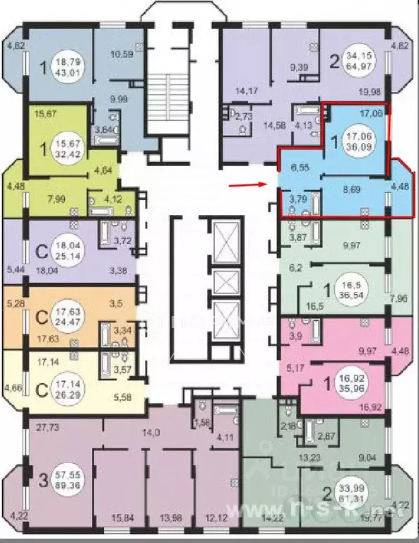 1-к кв. Новосибирская область, Новосибирск ул. Романова, 60/1 (35.8 м) - Фото 2