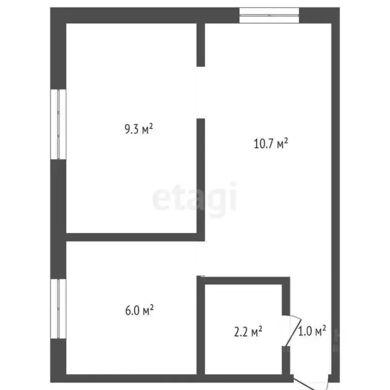 2-к кв. Брянская область, Карачев Советская ул., 76 (29.2 м) - Фото 1