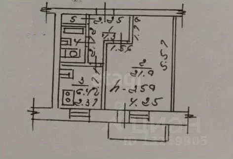 1-к кв. Липецкая область, Липецк Елецкая ул., 10/2 (35.7 м) - Фото 2