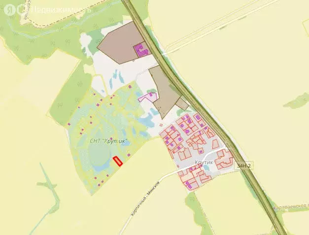 Участок в Костромской район, Минское сельское поселение, СНТ Крутик ... - Фото 1