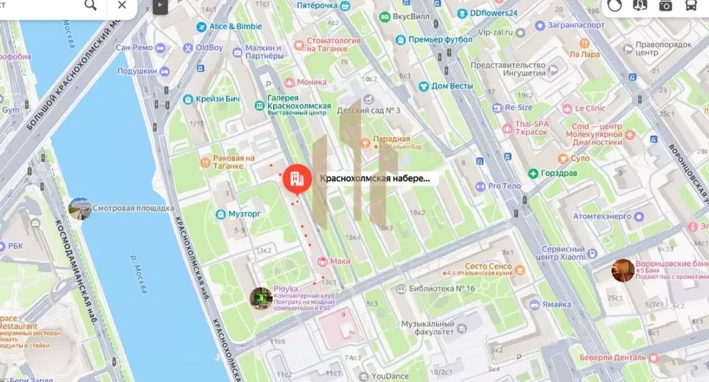 Помещение свободного назначения в Москва Краснохолмская наб., 13С1 ... - Фото 2