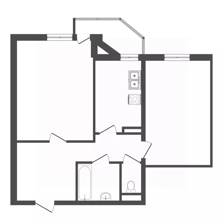 2-к кв. Тюменская область, Тюмень ул. Николая Чаплина, 113 (52.0 м) - Фото 0