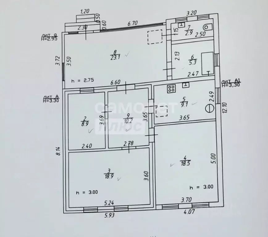 Дом в Краснодарский край, Краснодар ул. 9 Мая, 24 (97 м) - Фото 2