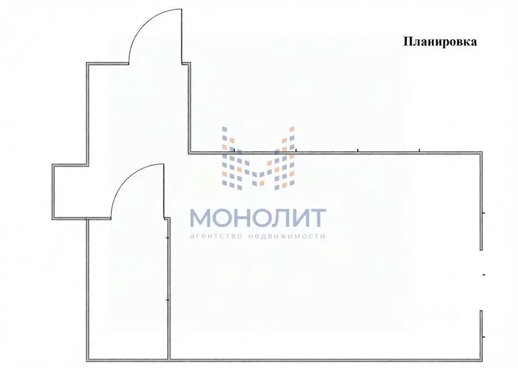 Студия Москва ул. Строителей, 6К5 (22.8 м) - Фото 2