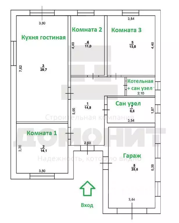 Дом в Оренбургская область, Оренбургский район, с. Нежинка ул. ... - Фото 2