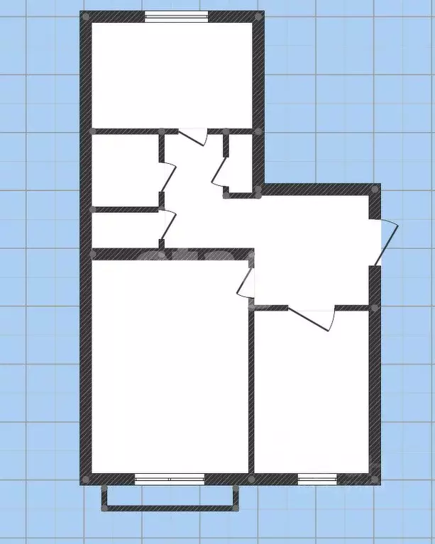 2-к кв. Белгородская область, Губкин ул. Космонавтов, 5 (53.9 м) - Фото 2