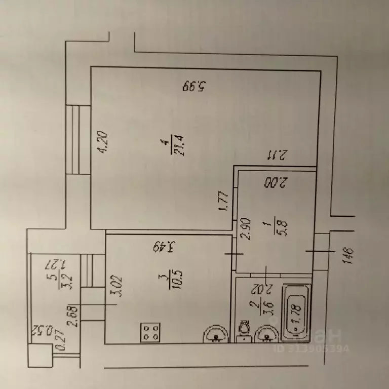 1-к кв. Башкортостан, Уфа ул. Георгия Мушникова, 15/3 (41.3 м) - Фото 0