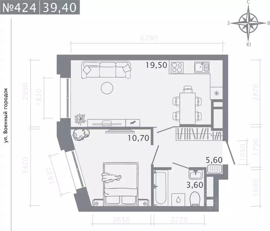 1-к кв. Татарстан, Казань Первомайский жилмассив, Оригана жилой ... - Фото 1
