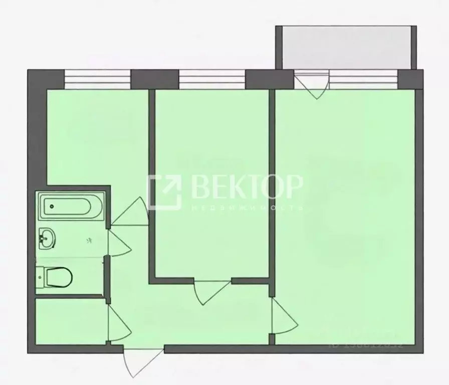 2-к кв. Ивановская область, Кохма ул. Владимирская, 26 (40.0 м) - Фото 2