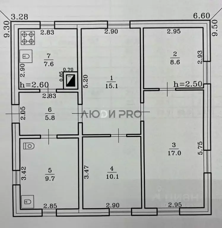 Дом в Башкортостан, с. Буздяк ул. Гагарина, 94 (74 м) - Фото 2