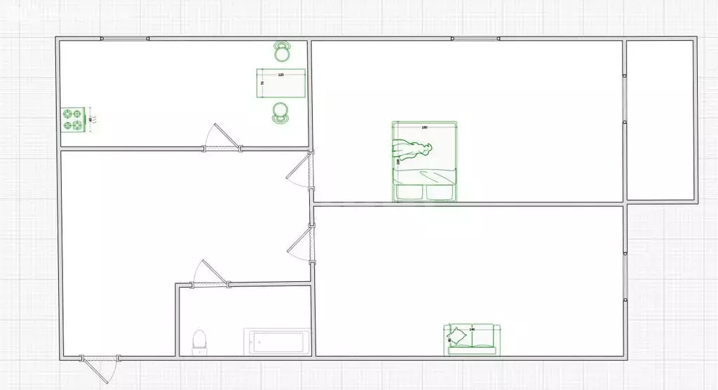 2-комнатная квартира: посёлок городского типа Красное-на-Волге, ... - Фото 1