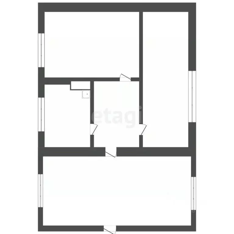 Дом в Кемеровская область, Междуреченск Разрезовская ул., 19 (76 м) - Фото 1