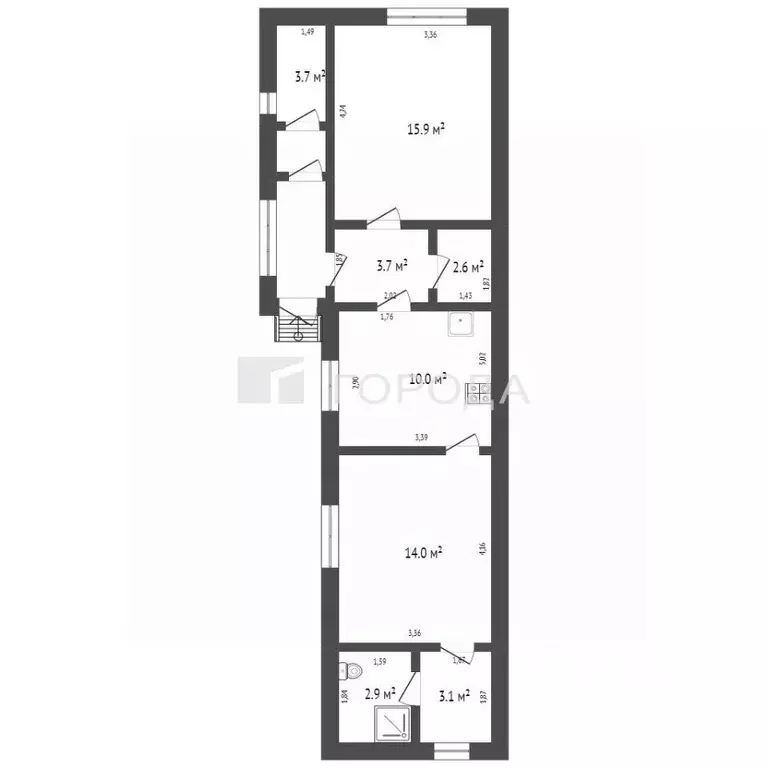 Дом в Алтайский край, Барнаул проезд Магнитный, 30 (60 м) - Фото 2