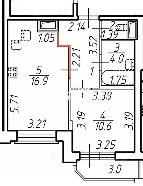 1-к кв. Санкт-Петербург Будапештская ул., 102 (39.1 м) - Фото 2