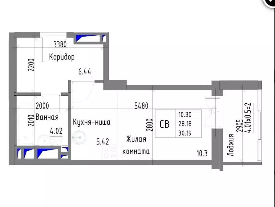 Квартира-студия: Ростов-на-Дону, проспект Стачки, 215Б (30.19 м) - Фото 0