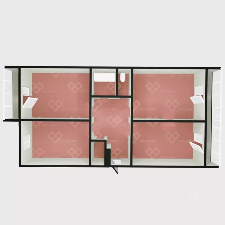 3-к кв. Челябинская область, Челябинск ул. Смирных, 7 (110.8 м) - Фото 2