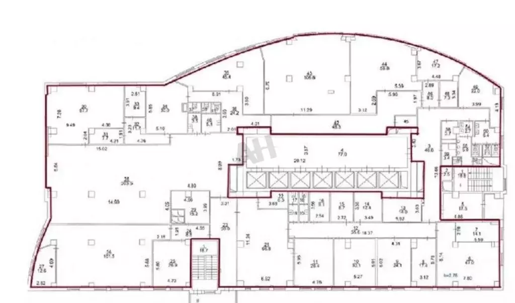 Помещение свободного назначения в Москва ул. Ивана Франко, 8 (1589 м) - Фото 2