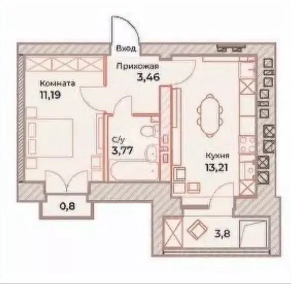 1-к кв. Ярославская область, Ярославль ул. Гончарова, 32 (33.53 м) - Фото 2