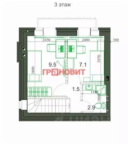 3-к кв. Новосибирская область, Новосибирский район, Мичуринский ... - Фото 1