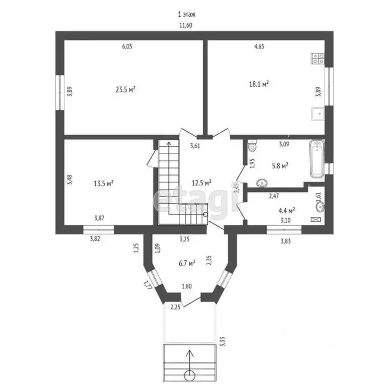 Дом в Ростовская область, Мясниковский район, с. Чалтырь Лазоревая ул. ... - Фото 2