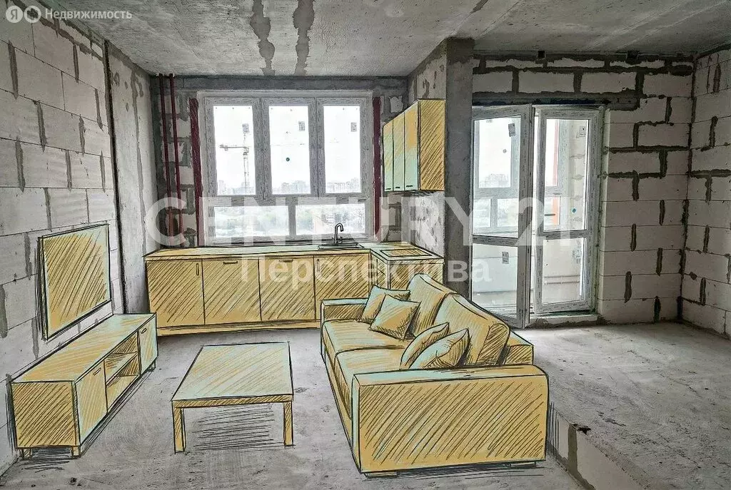 1-комнатная квартира: Балашиха, улица Яганова, 1 (34 м) - Фото 2