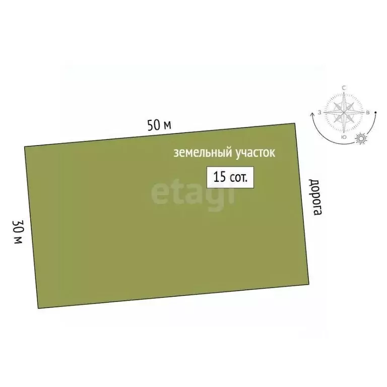 Участок в Мордовия, Лямбирский район, с. Берсеневка ул. Совхозная ... - Фото 2