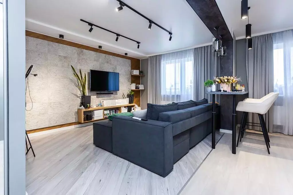 Квартира, 1 комната, 54.24 м - Фото 1