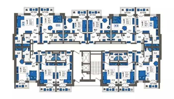 Квартира-студия: Сочи, улица Искры, 88к3 (36.3 м) - Фото 1