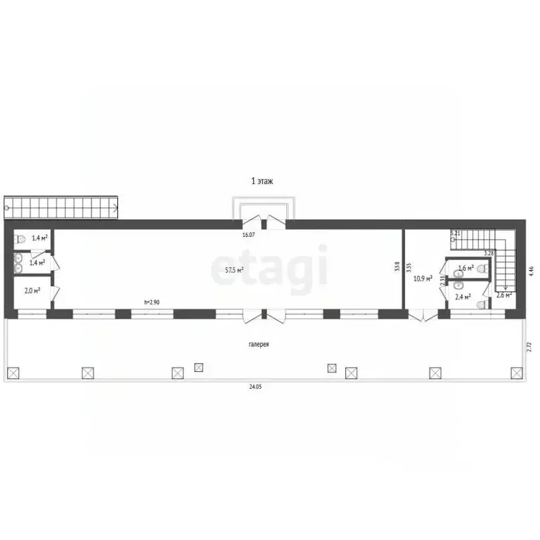 Торговая площадь в Севастополь ул. Адмирала Фадеева, 20А (299 м) - Фото 2