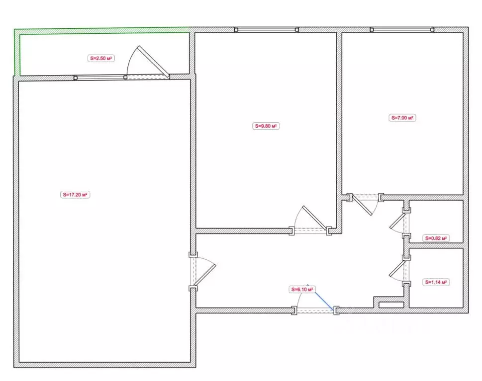 2-к кв. Башкортостан, Уфа ул. Максима Рыльского, 20 (45.0 м) - Фото 2