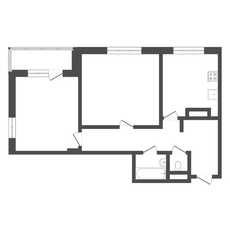 2-к кв. Тюменская область, Тюмень ул. Бориса Житкова, 6к1 (60.3 м) - Фото 0