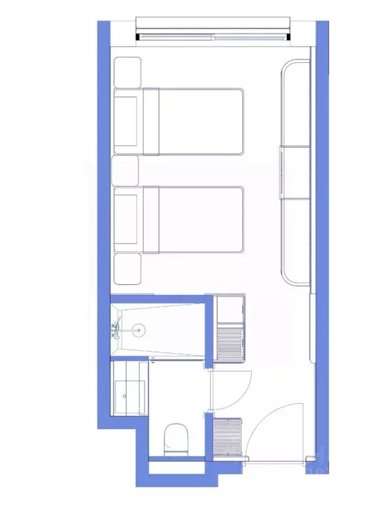 Студия Ставропольский край, Пятигорск ул. Леваневского, 3Д (21.8 м) - Фото 1
