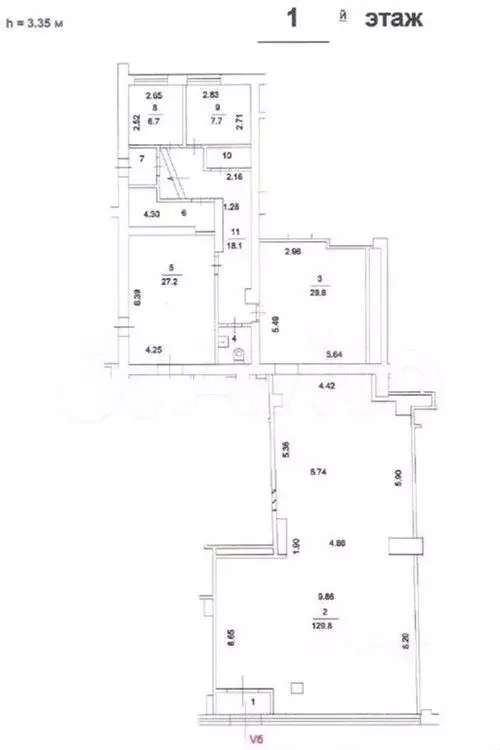 Продажа помещения (ПСН) 235,5 м2 м. Полянка в цао - Фото 0