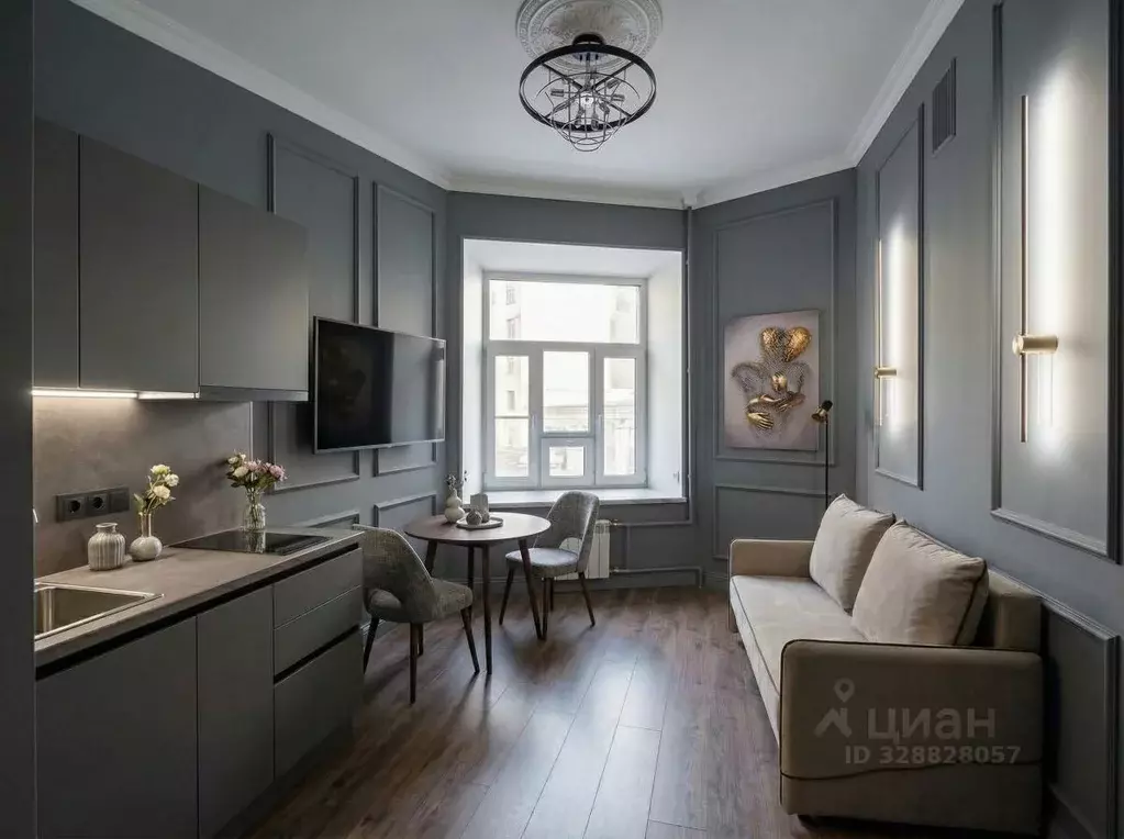 Студия Санкт-Петербург 2-я Васильевского острова линия, 25 (23.0 м) - Фото 1