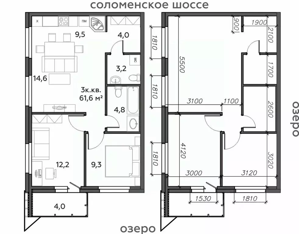 3-к кв. Карелия, Петрозаводск Район Северная промзона, Вороний Наволок ... - Фото 0