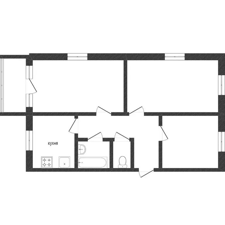 3-комнатная квартира: Златоуст, 3-й микрорайон проспекта имени Ю.А. ... - Фото 1