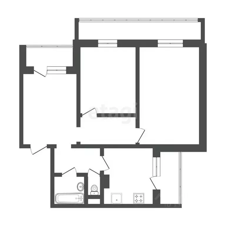 3-к кв. Белгородская область, Белгород бул. Юности, 43 (76.0 м) - Фото 1
