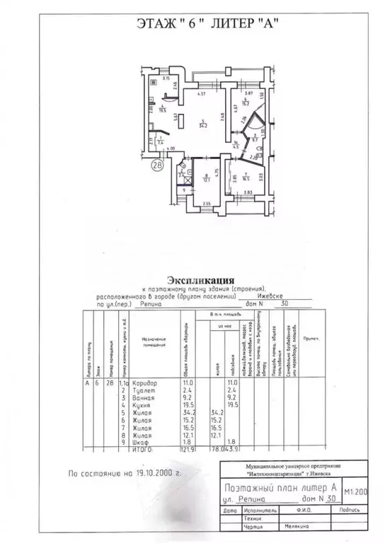 4-к кв. Удмуртия, Ижевск ул. Имени Репина, 30 (121.0 м) - Фото 1