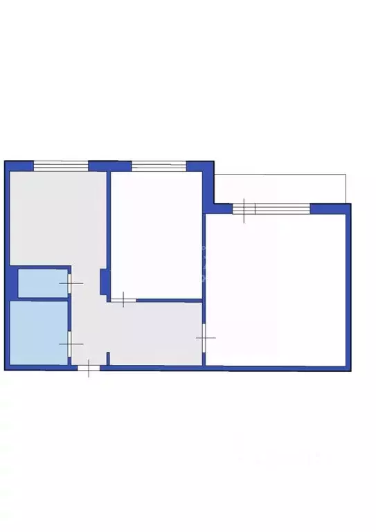 2-к кв. Кемеровская область, Кемерово просп. Ленина, 65 (44.0 м) - Фото 1