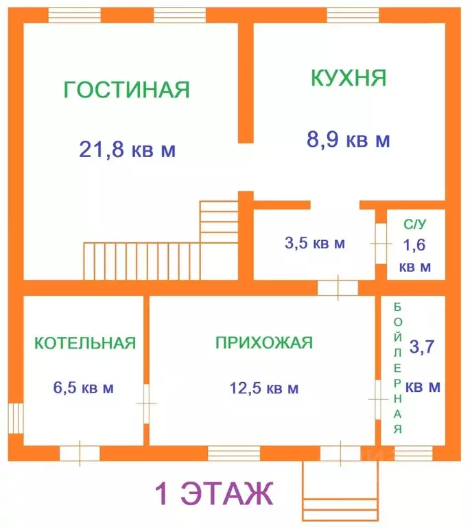 Коттедж в Свердловская область, Екатеринбург пер. Замятина (122 м) - Фото 2