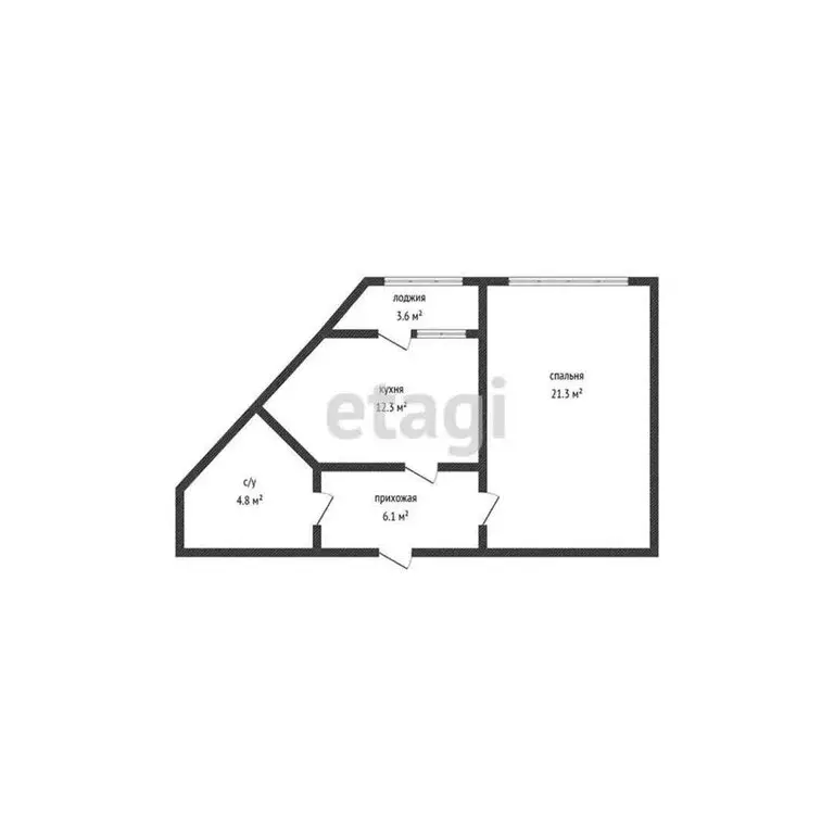 1-комнатная квартира: Махачкала, улица Времена Года, 15 (50 м) - Фото 1