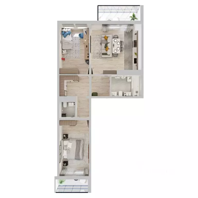 3-к кв. Бурятия, Улан-Удэ Загорск мкр,  (72.5 м) - Фото 1