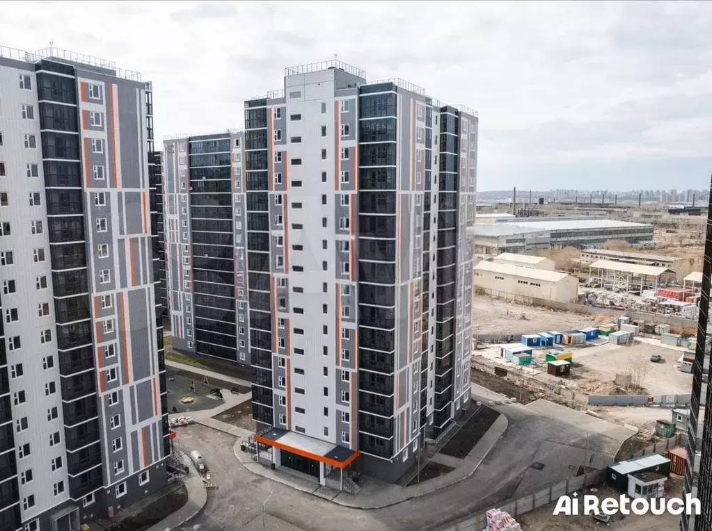 1-к. квартира, 49,3 м, 4/17 эт. - Фото 1