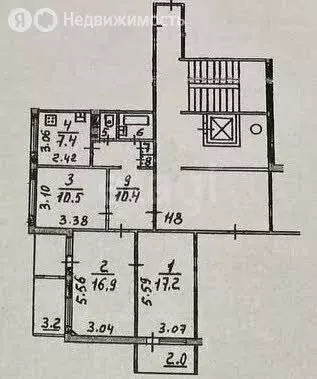 3-комнатная квартира: Псков, улица Алексея Алёхина, 24 (66.8 м) - Фото 1